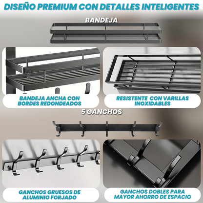 COLGADOR PARA PUERTA | 5 GANCHOS