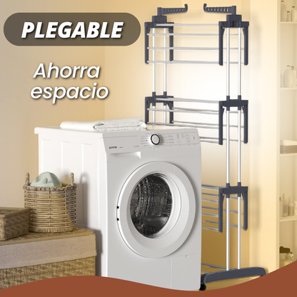TENDEDERO DE ROPA 4 NIVELES - ¡TU ROPA SECA, SIN CAOS EN CASA!