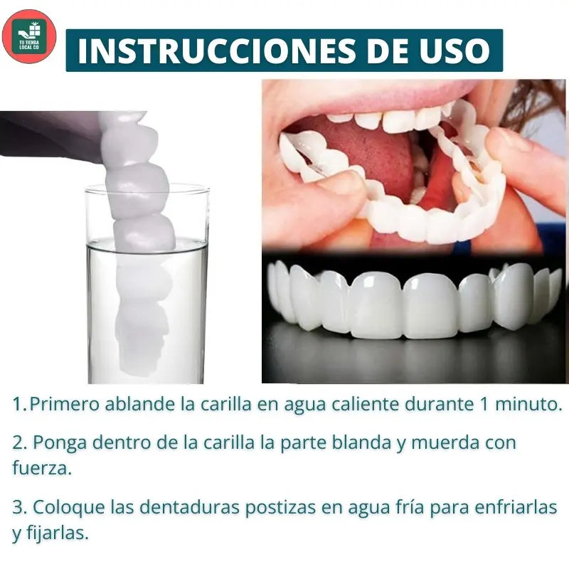 CARILLAS DENTALES TT SNAP ON DENTURE UN CAMBIO QUE TRANSFORMA TU VIDA AL INSTANTE