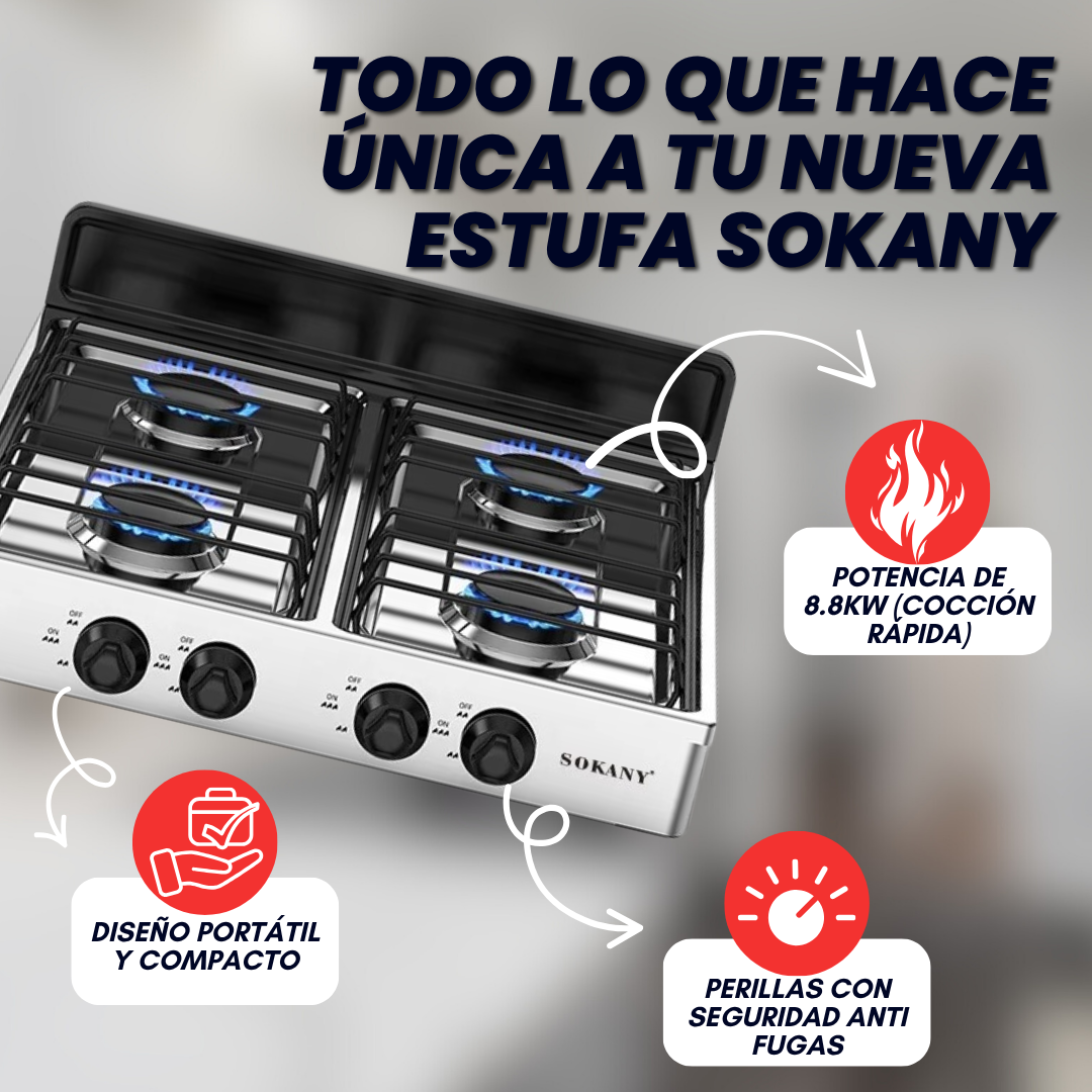 ESTUFA DE GAS SOKANY
