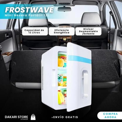 FrostWave™: Mini Nevera Portátil 12L para Coche y Hogar