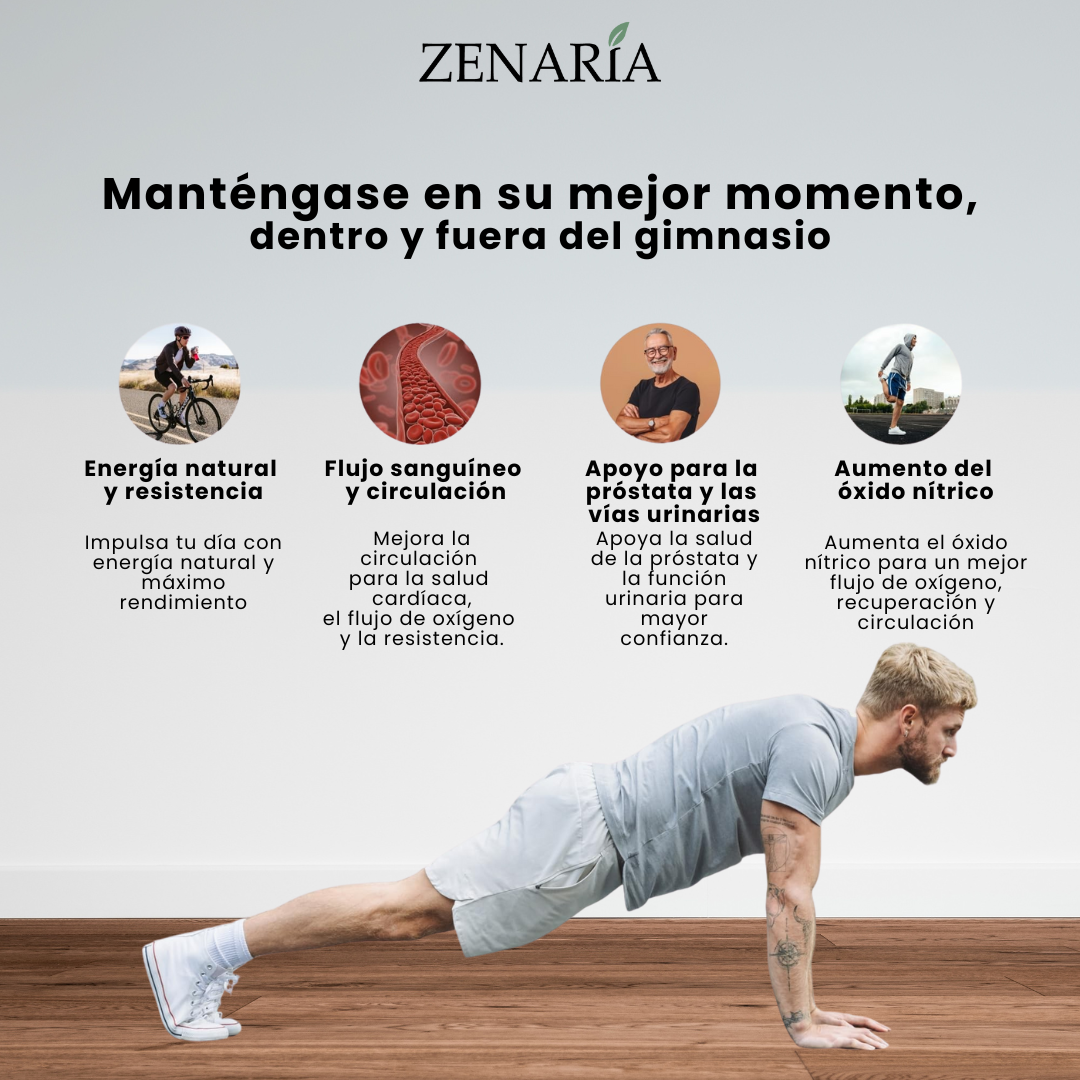 SNAP SUPPLEMENTS: APOYO A LA PRÓSTATA + REFUERZO DE ÓXIDO NÍTRICO