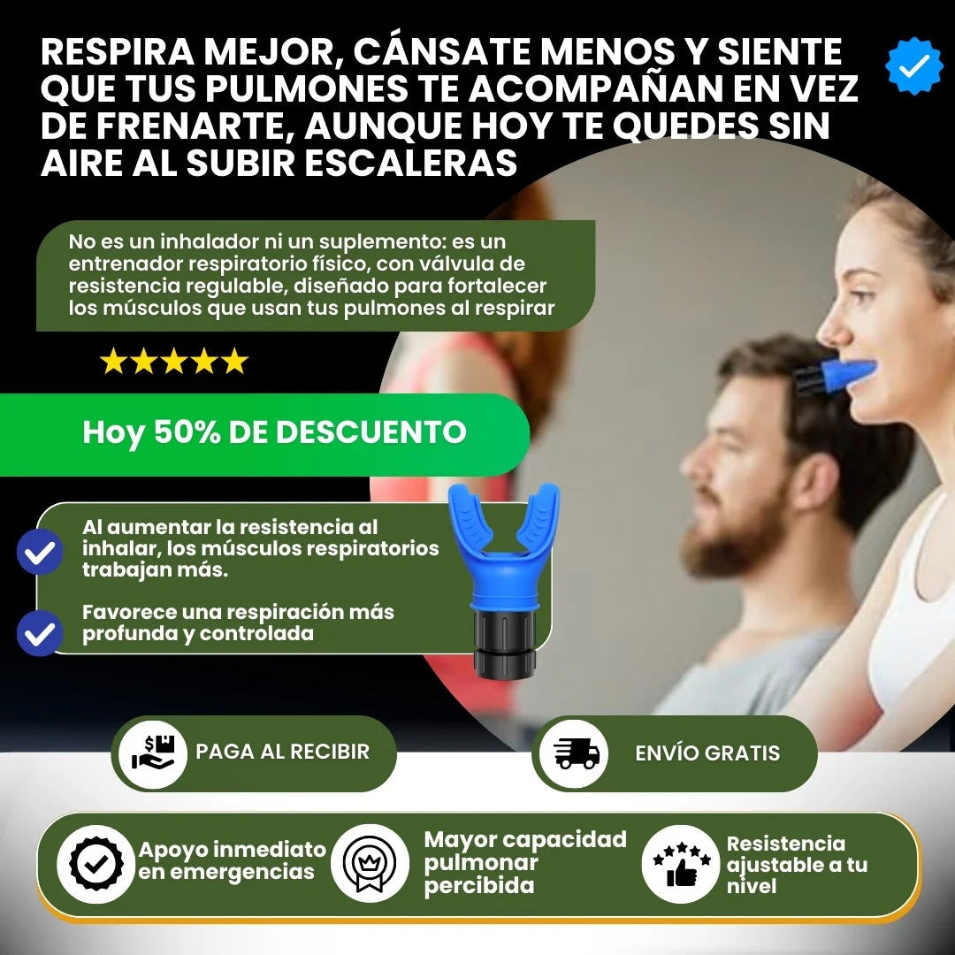 ENTRENADOR FLEXOR PULMONAR | ¡Compra 1 Y RECIBE 1 GRATIS!