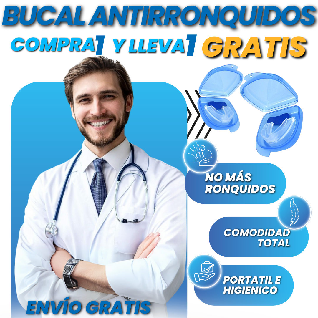BUCAL ANTIRRONQUIDOS | PAGA 1 Y LLEVA UNO GRATIS